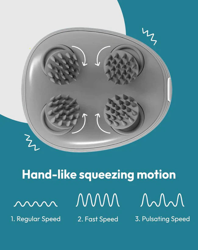 Portable Scalp Massager for Hair Growth & Stress Relief