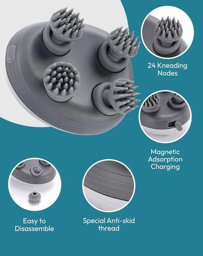 Portable Scalp Massager for Hair Growth & Stress Relief