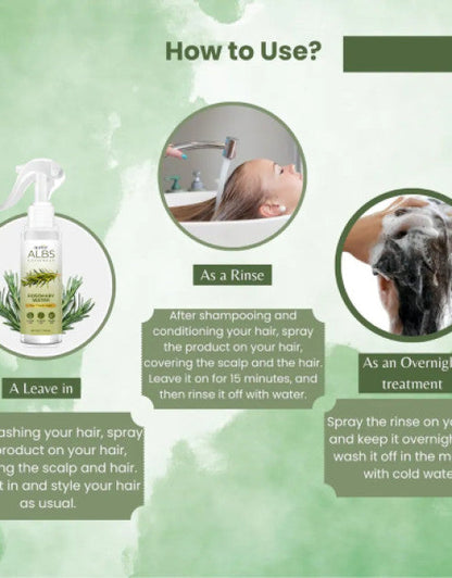 Rosemary Water, Hair Spray For Regrowth (Pack of 3)